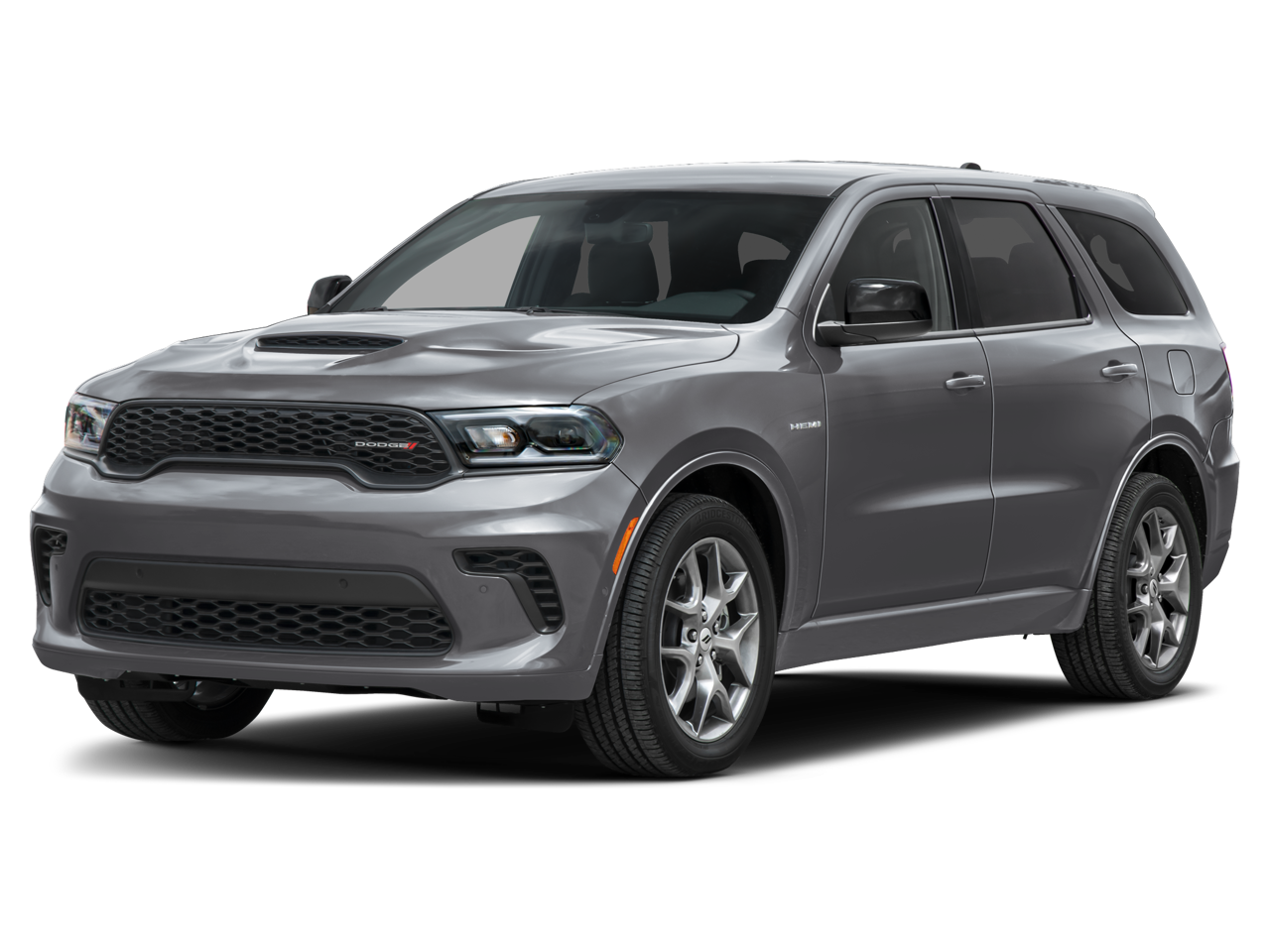 2026 Dodge Durango GT Plus HEMI V8 in White Knuckle Clearcoat — front three-quarter view