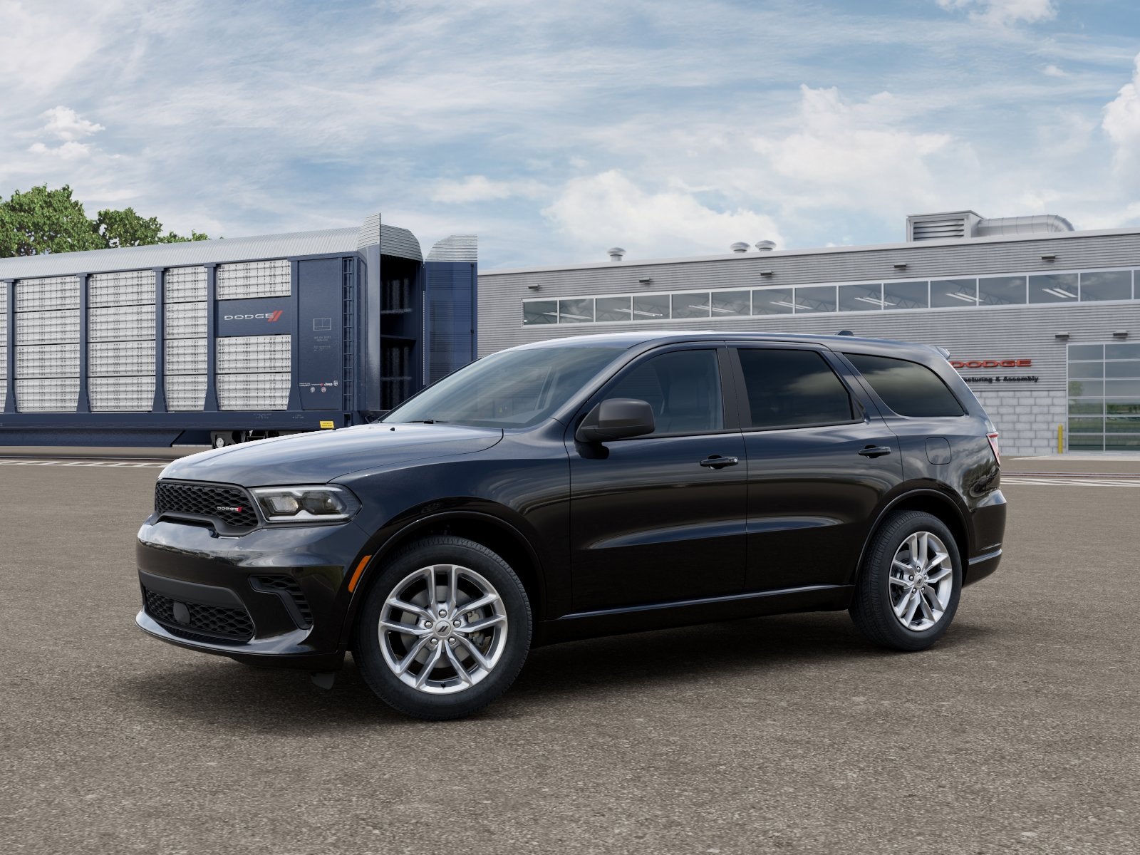 2026 Dodge Durango GT in Db Black Clearcoat — front three-quarter view