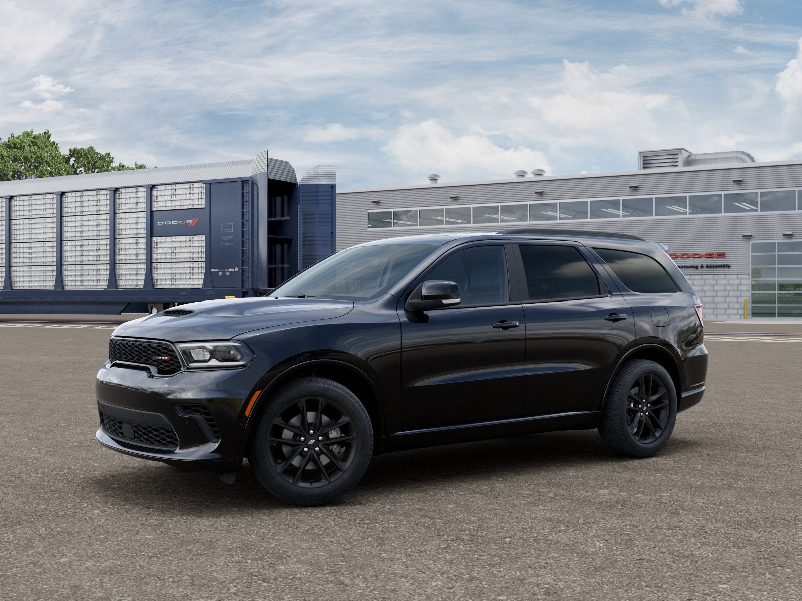 2026 Dodge Durango GT Plus in Db Black Clearcoat — front three-quarter view