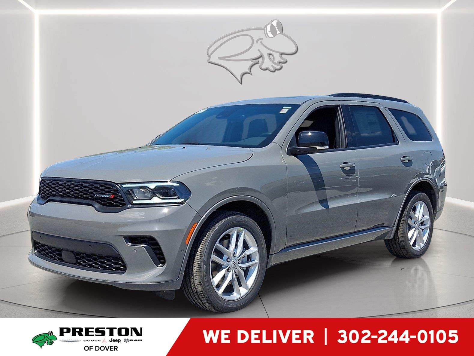 2026 Dodge Durango GT Plus in Destroyer Gray Clearcoat — front three-quarter view