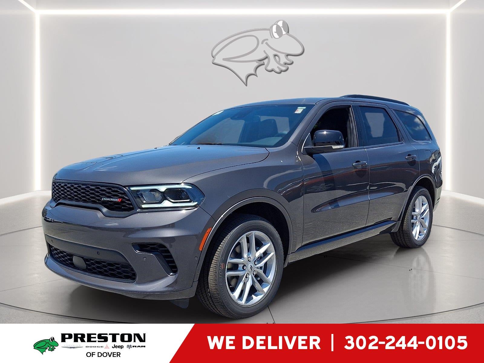 2026 Dodge Durango GT Plus in Vapor Gray — front three-quarter view