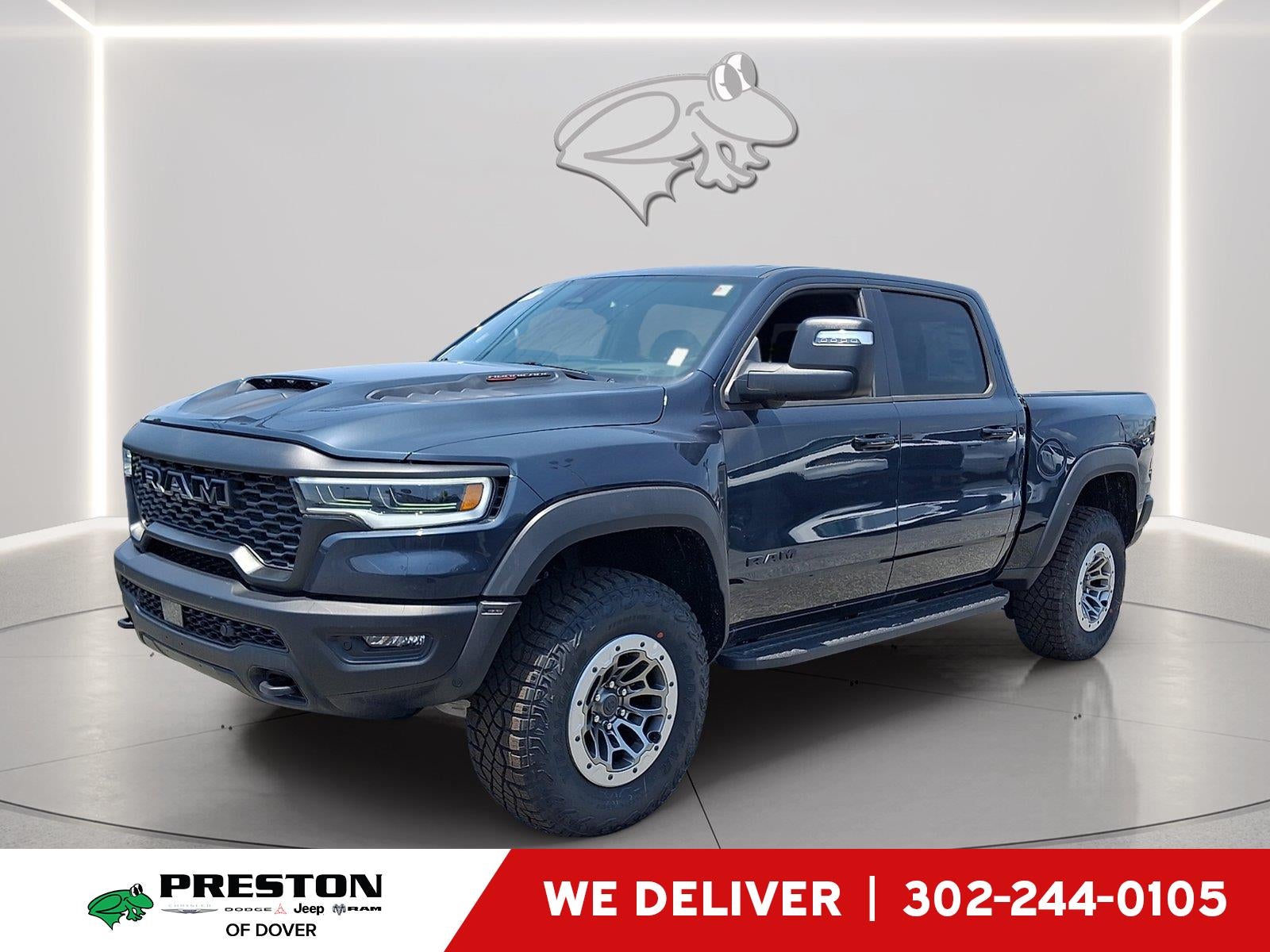 2026 RAM 1500 RHO in Forged Blue Metallic — front three-quarter view