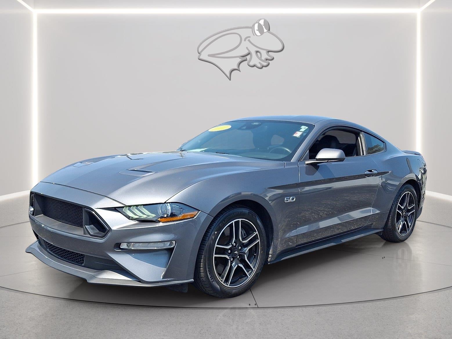 2022 Ford MUSTANG GT in Carbonized Gray — front three-quarter view