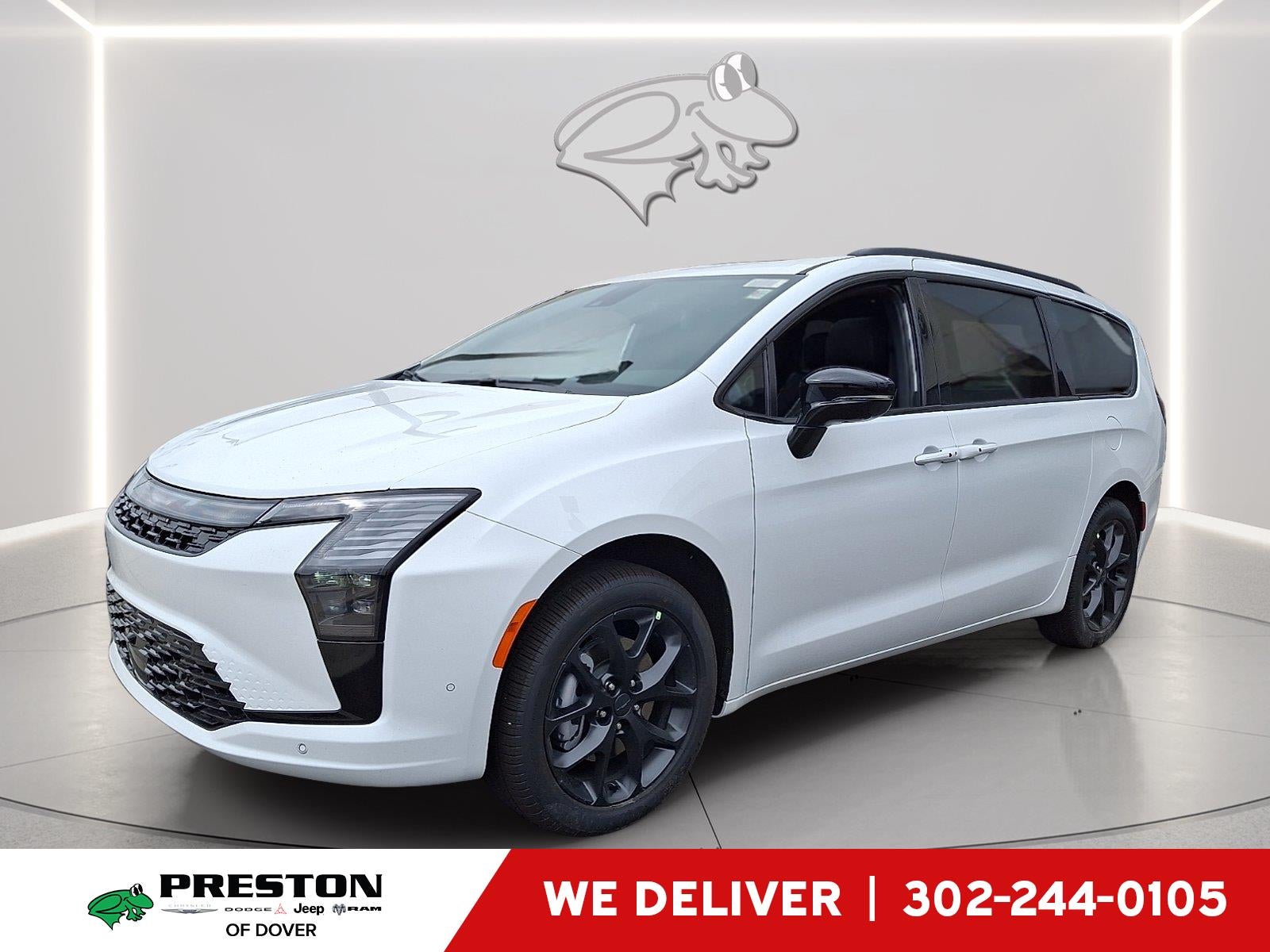 2027 Chrysler Pacifica Limited in Bright White Clearcoat — front three-quarter view