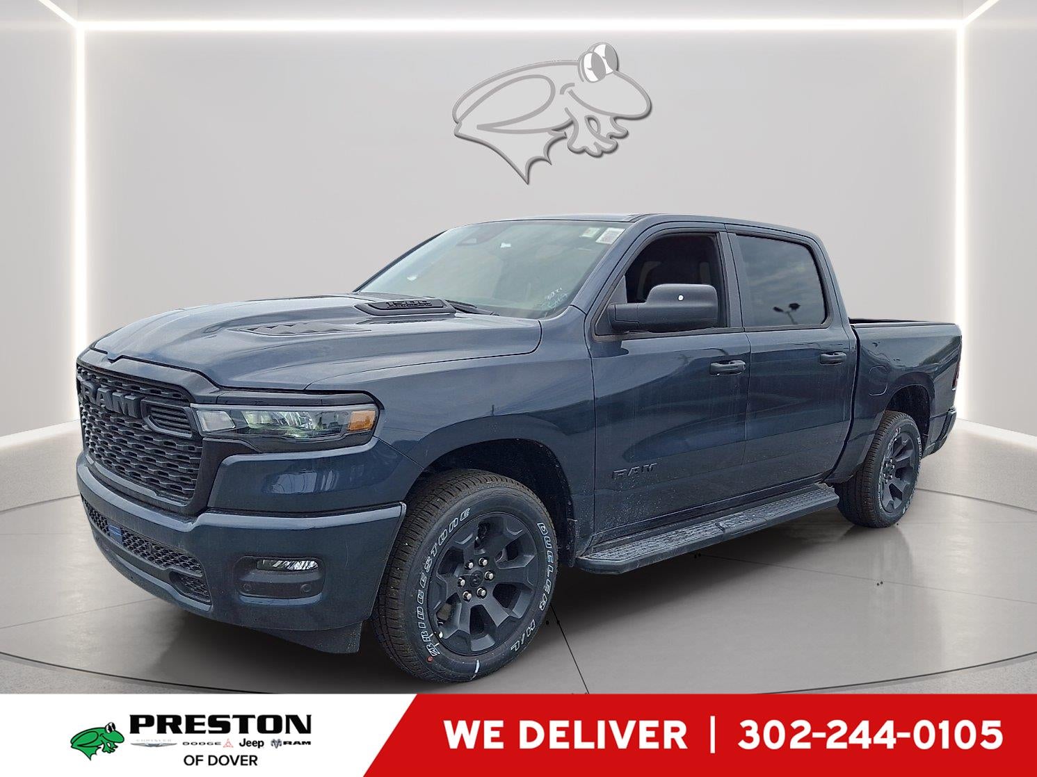2026 RAM 1500 Tradesman in Pcg Forged Blue Metallic — front three-quarter view