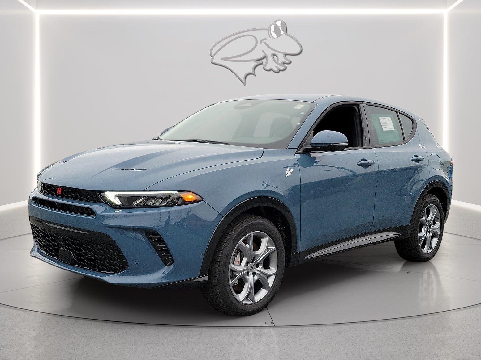 2024 Dodge Hornet R/T in Blue Steele — front three-quarter view